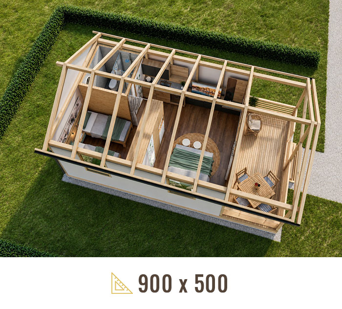 Glamping šator - Model 900 x 500
